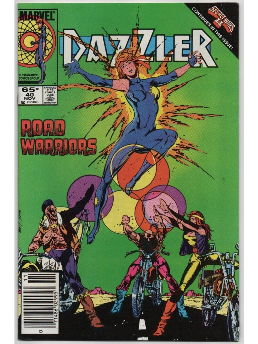 Dazzler 40 Marvel Comics 1985 VF- 7.5 Secret Wars II Tie-In Newsstand